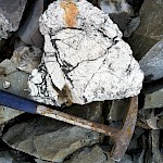 Example of tourmaline breccia, west side of CRT Discovery