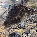 Backbone tourmaline breccia outcrop with ground mag survey